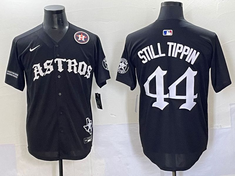Men 2025 Houston Astros 44 Still Tippin Black Seven generations Joint Name Nike MLB Jersey style 13
